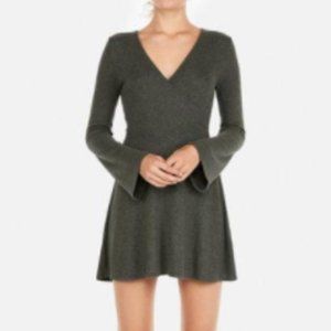 PETITE COZY PLUSH JERSEY FIT AND FLARE DRESS